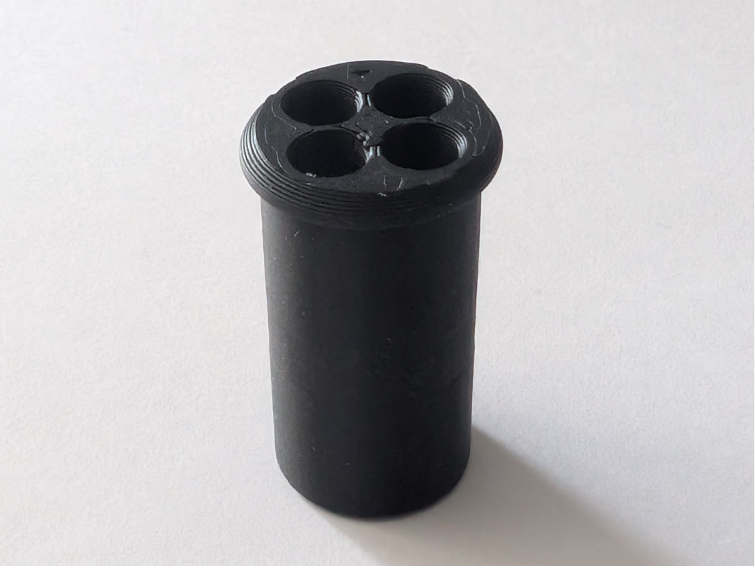 PTFE grommet with 4 holes (parametric)