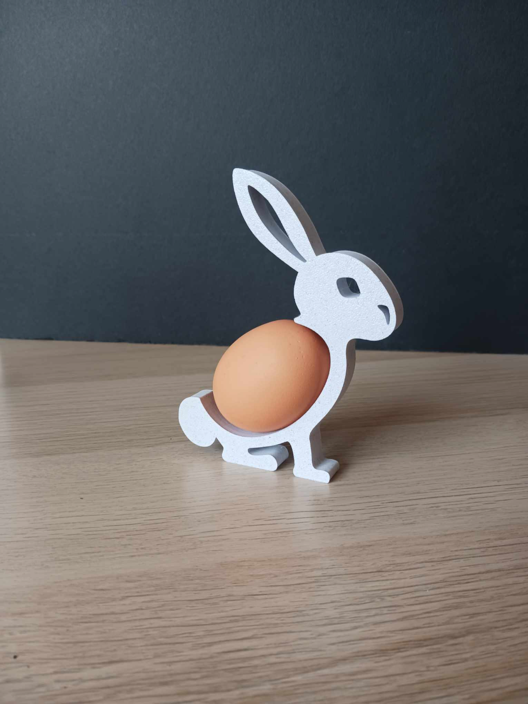 Easter bunny with egg or kinder