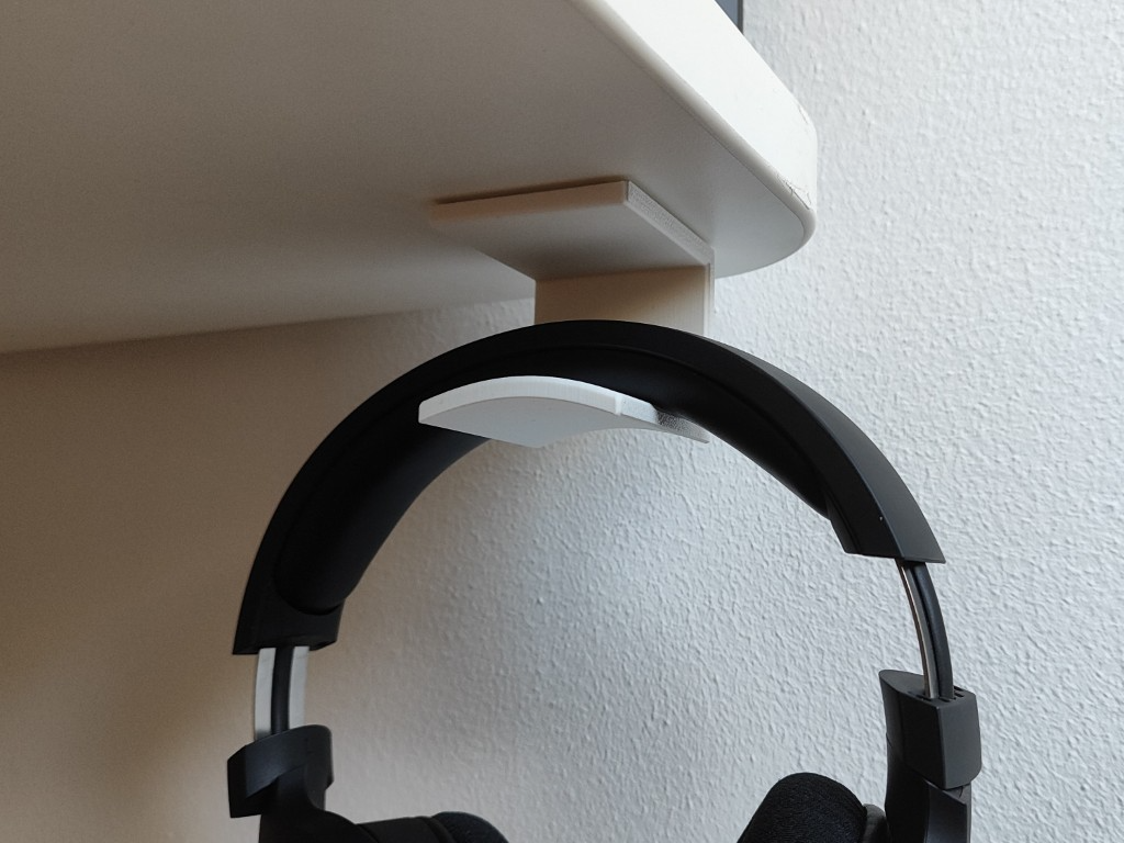 Under Desk Headphone and Headset Holder/Hanger