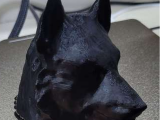Trailerhitch cover as Huskyhead for European cars