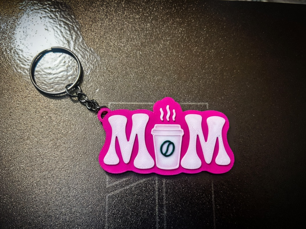 Mom Key Chain for a Coffee Lover