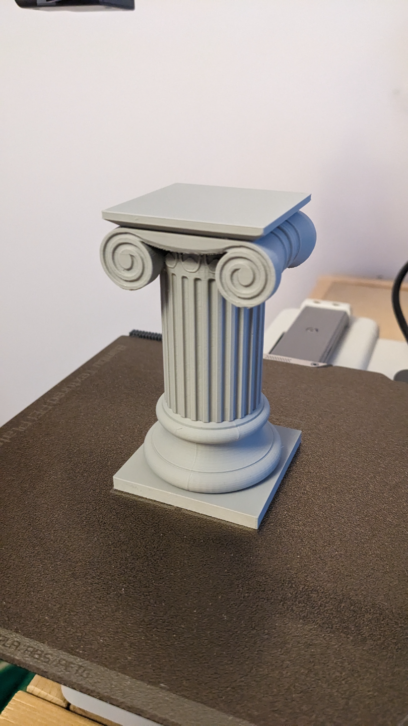 Ionic column display stand