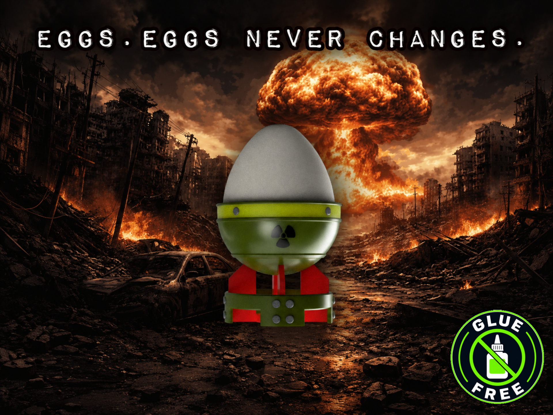 AtomicEgg Post-Apocalyptic Soft-Boiled Egg Holder