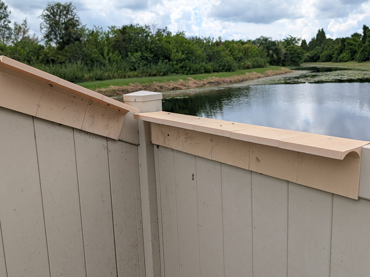 PVC Fence Ball Deflector (Dog-Proof Fence Add-On)