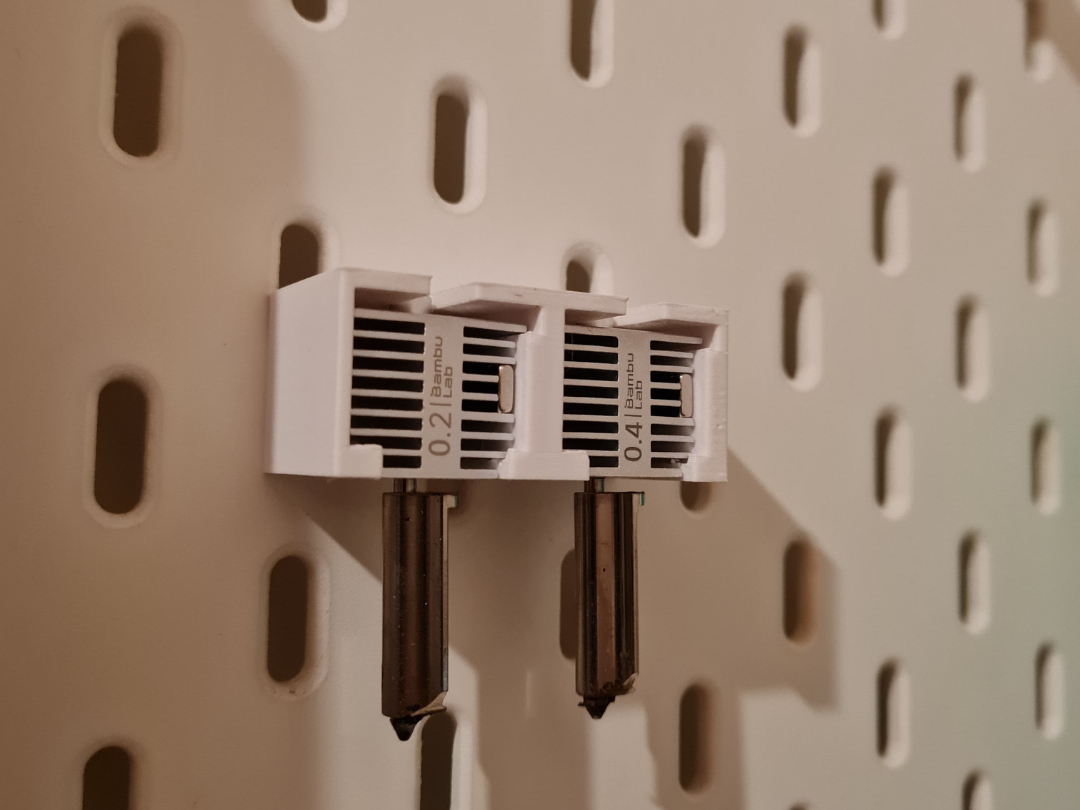 Bambu A1 Series dual nozzle skadis holder