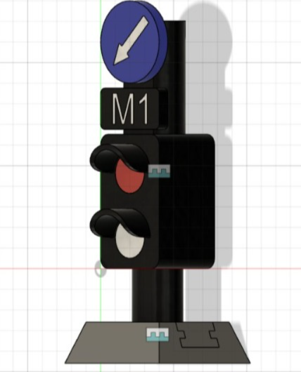 Llavero señal de tren M1