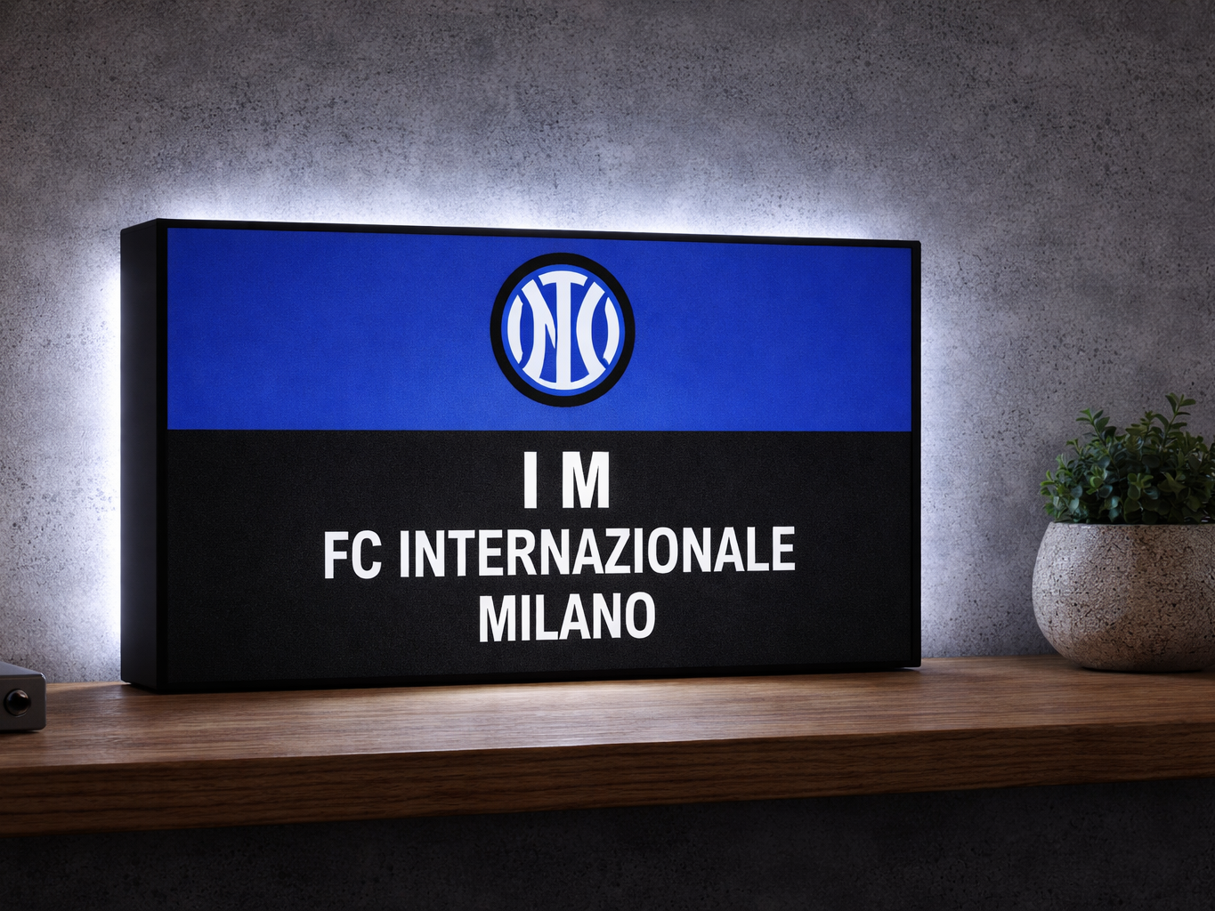 lightbox fc internazionale tabbella luminosa