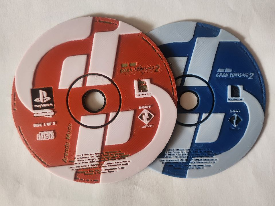 Gran Turismo 2 PS1 Disc - HueForge