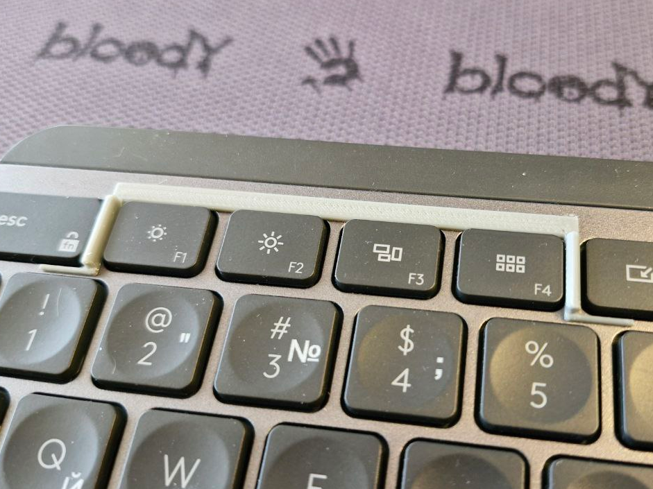 Function key separator on the Logitech MX keyboard