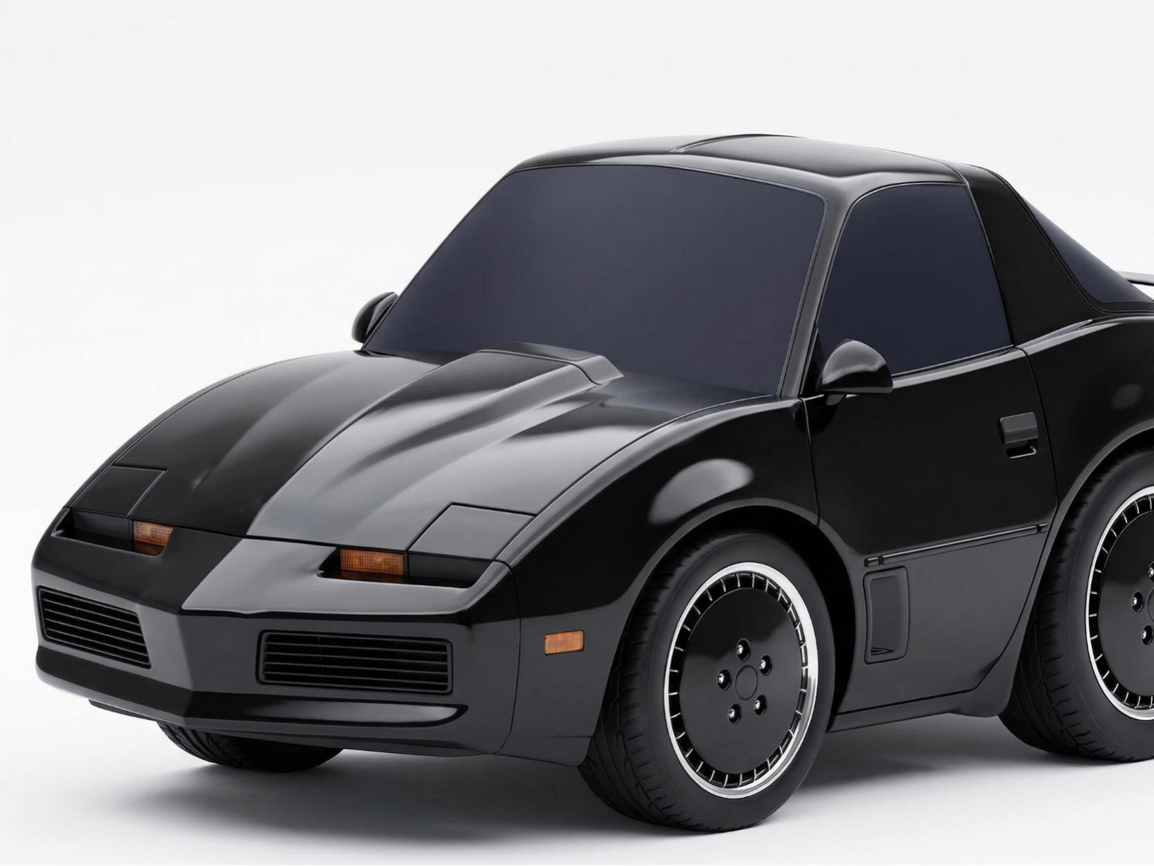 Knight Rider KITT – Chibi Retro Supercar