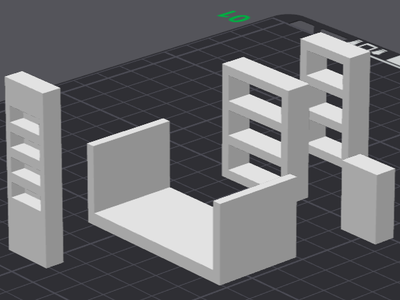 1:40 Scale Dollhouse Furniture – Shelving