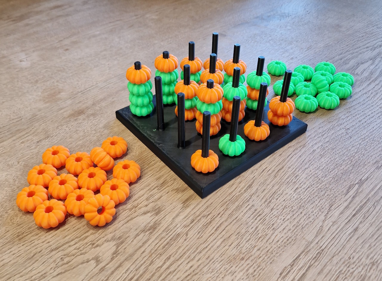4 connect / wins / gewinnt in 3D - Halloween