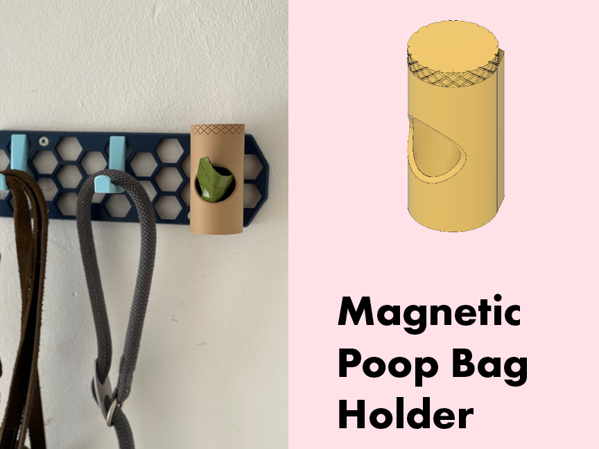 Magnetic Poop Bag Holder