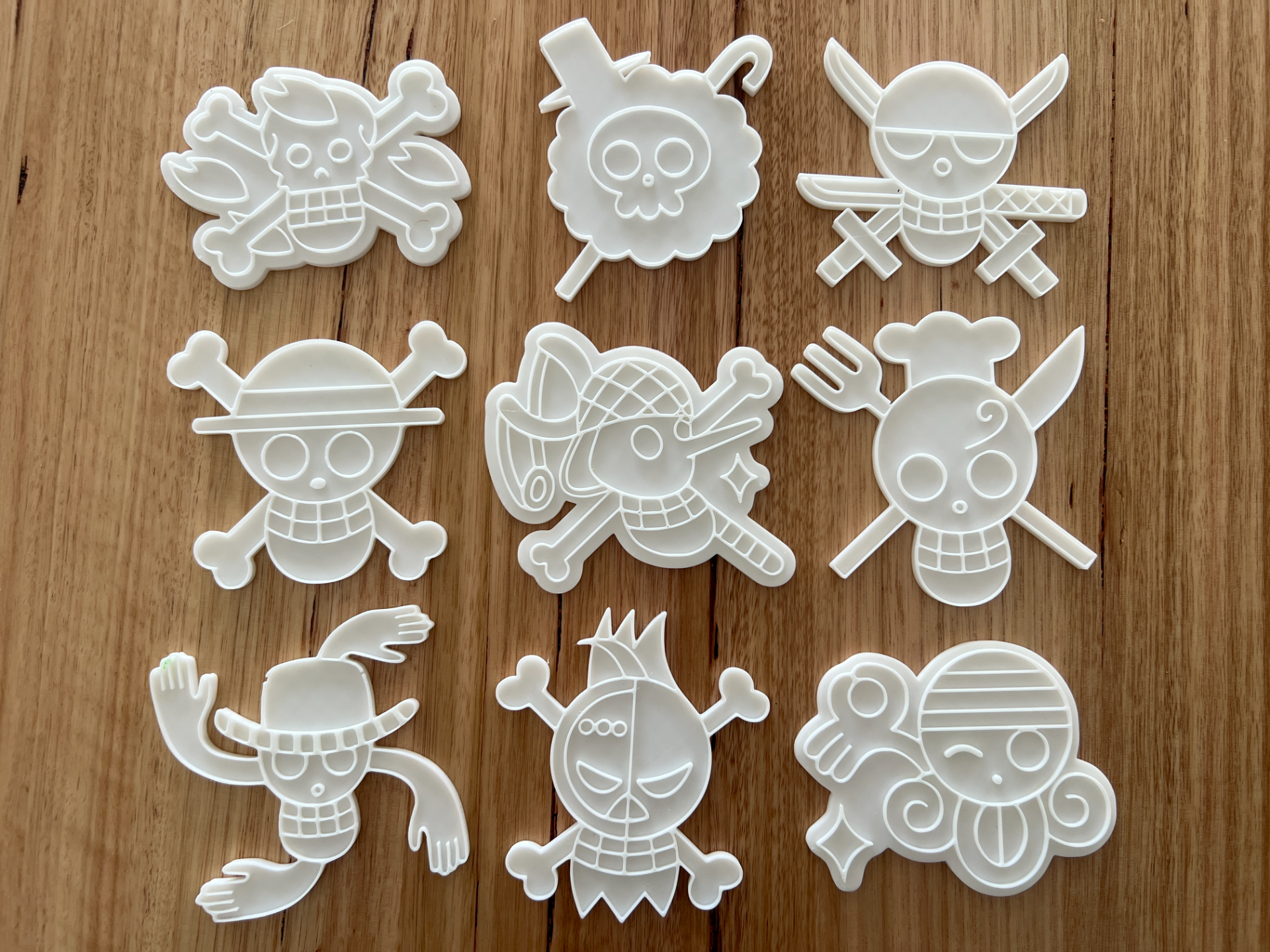 Jolly Roger One Piece cookie cutter and stamps