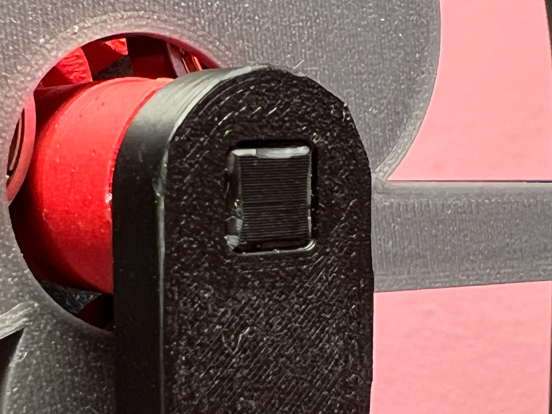 V-spooler handle arm reinforced