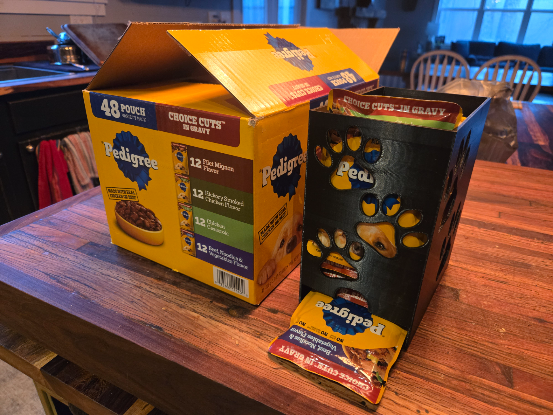Pedigree Dog food pouch dispenser