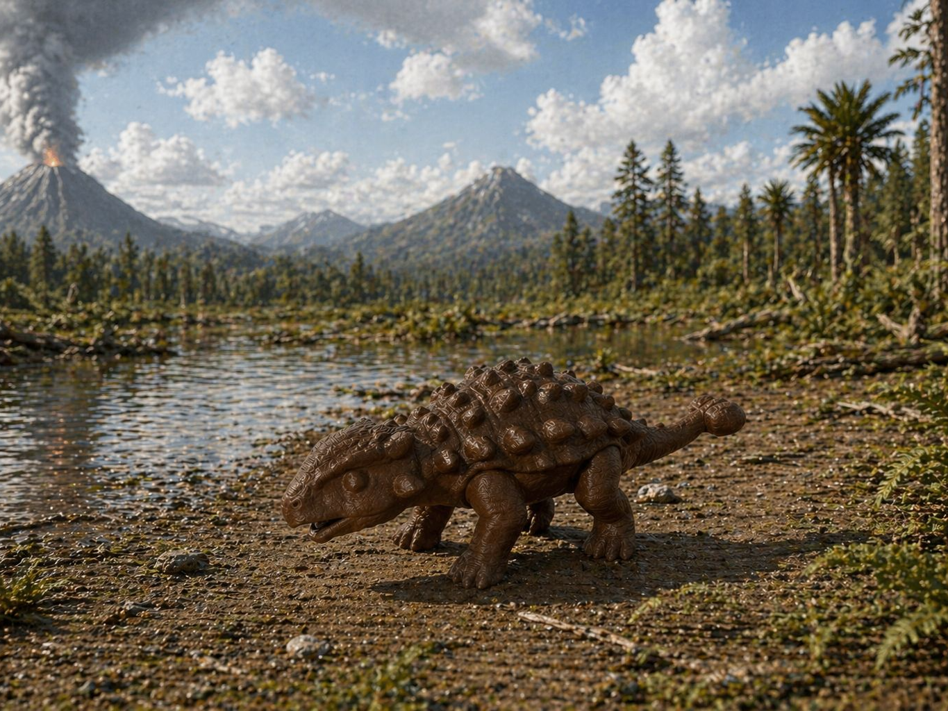 Realistic Ankylosaurus Dinosaur