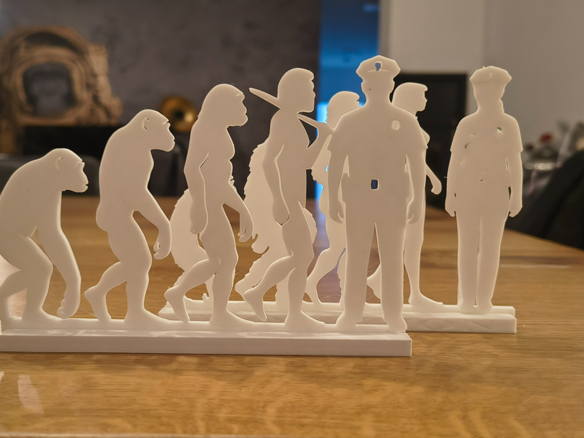 Human Evolution → Police Officer (Man & Woman)