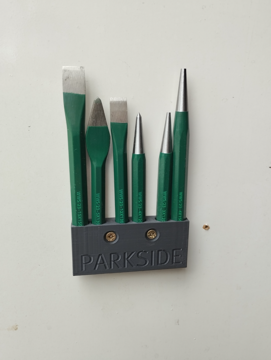 Parkside Combination Striking Tool Set Wall Holder