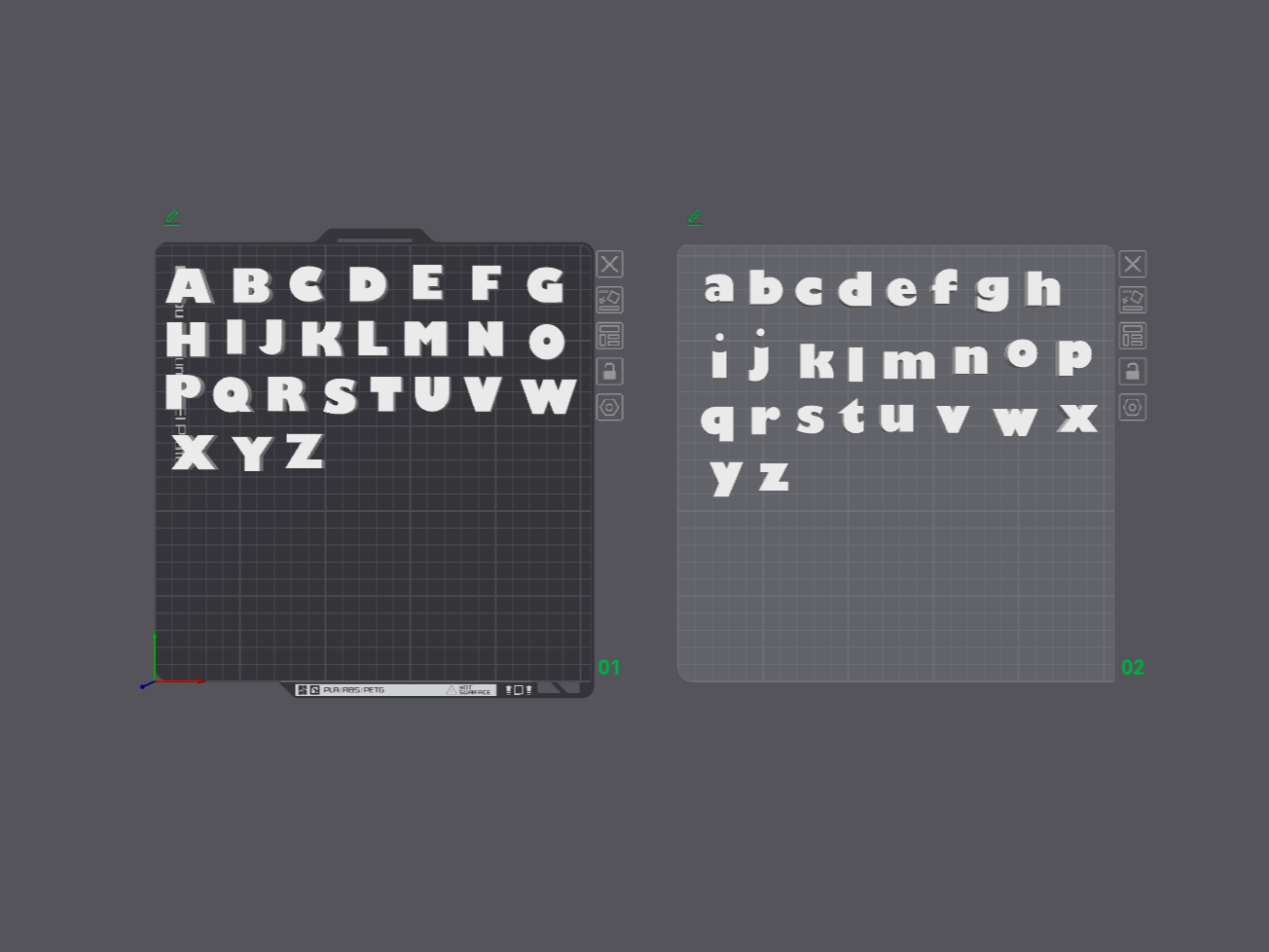 Buchstaben-Set für Torten, Deko...