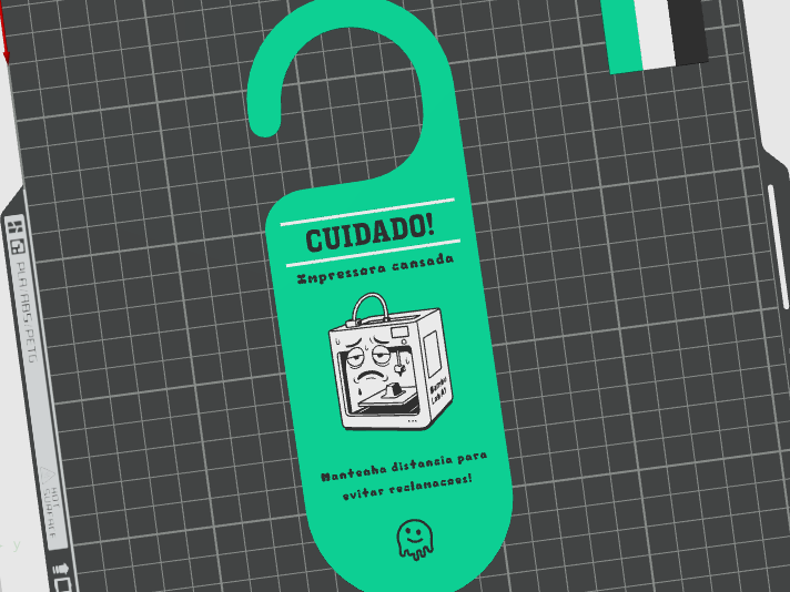 Aviso de porta impressora estressada