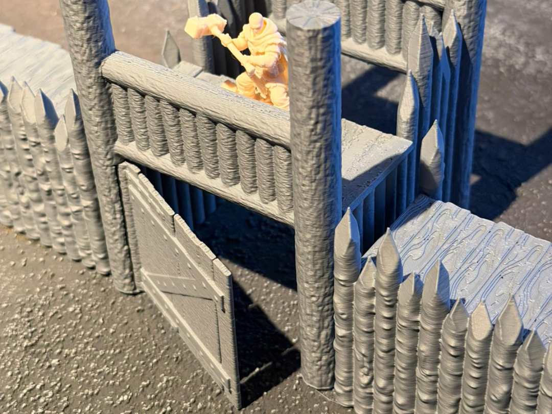 DND - Tabletop - Wooden Palisade Gate House