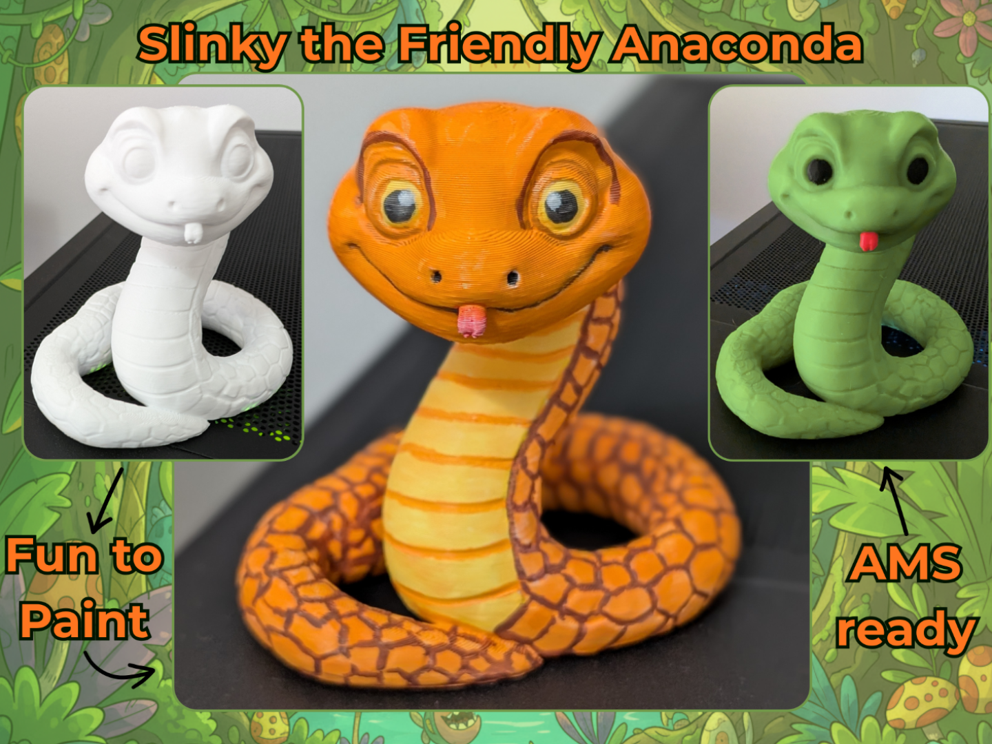 Slinky the Friendly Anaconda Snake