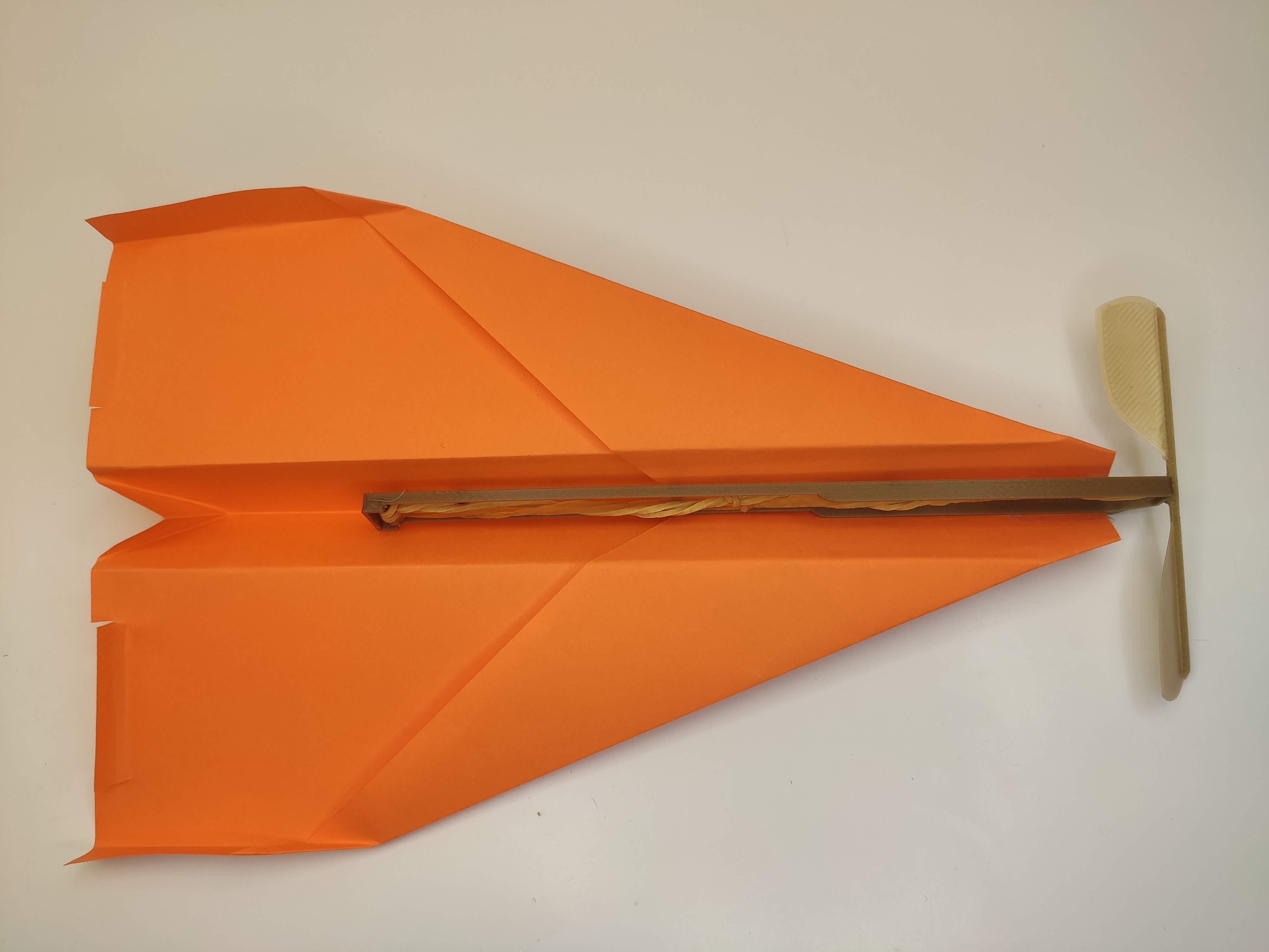 Wind Up Engine for Paper Airplanes