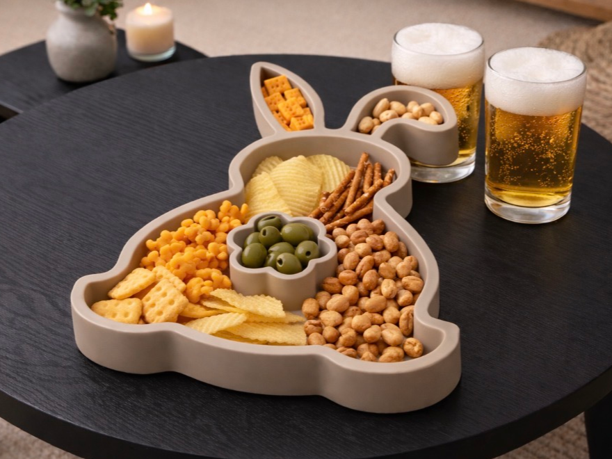 Rabbit Appetizer Tray – 3D