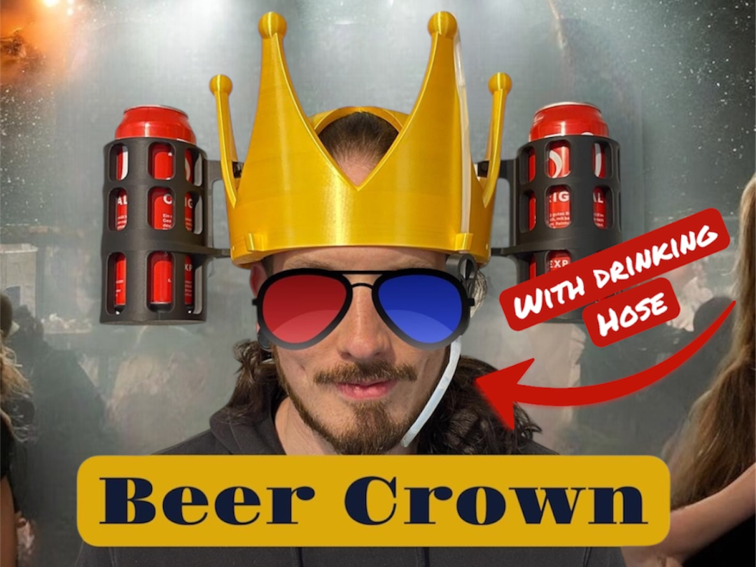 Bier Krone Trinkhelm