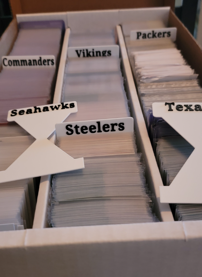 NFL Football Trading Card Dividers (All Teams)