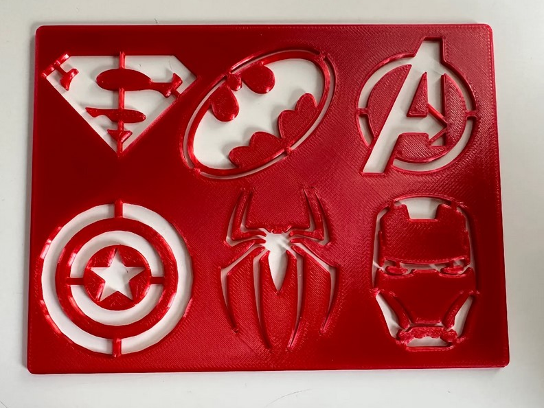 Superhero Stencil - Superhelden Schablone