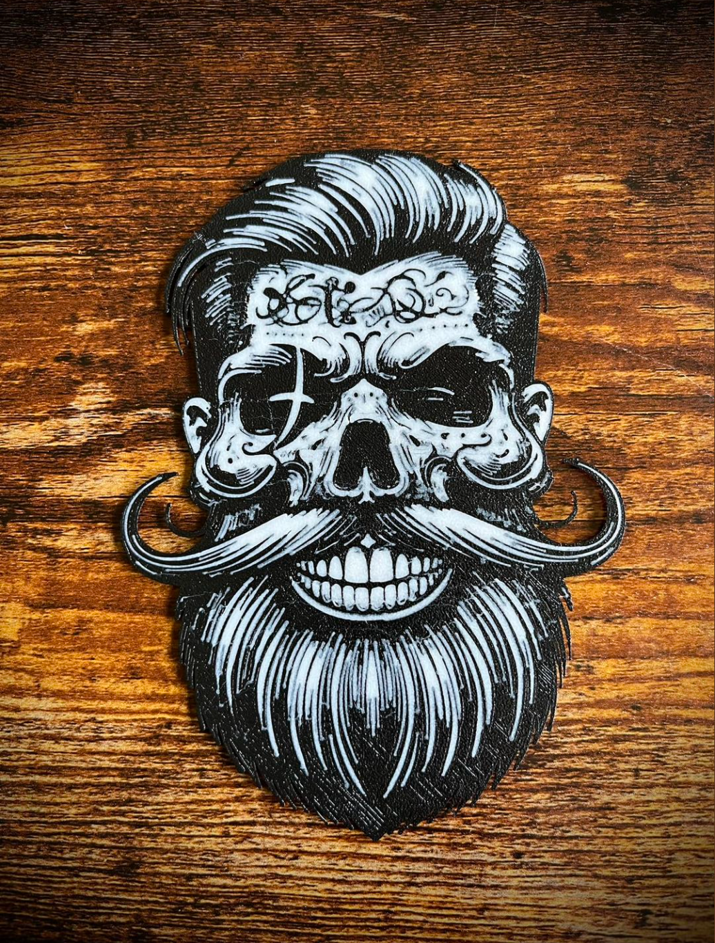 Tattoo'd hipster skull 2d