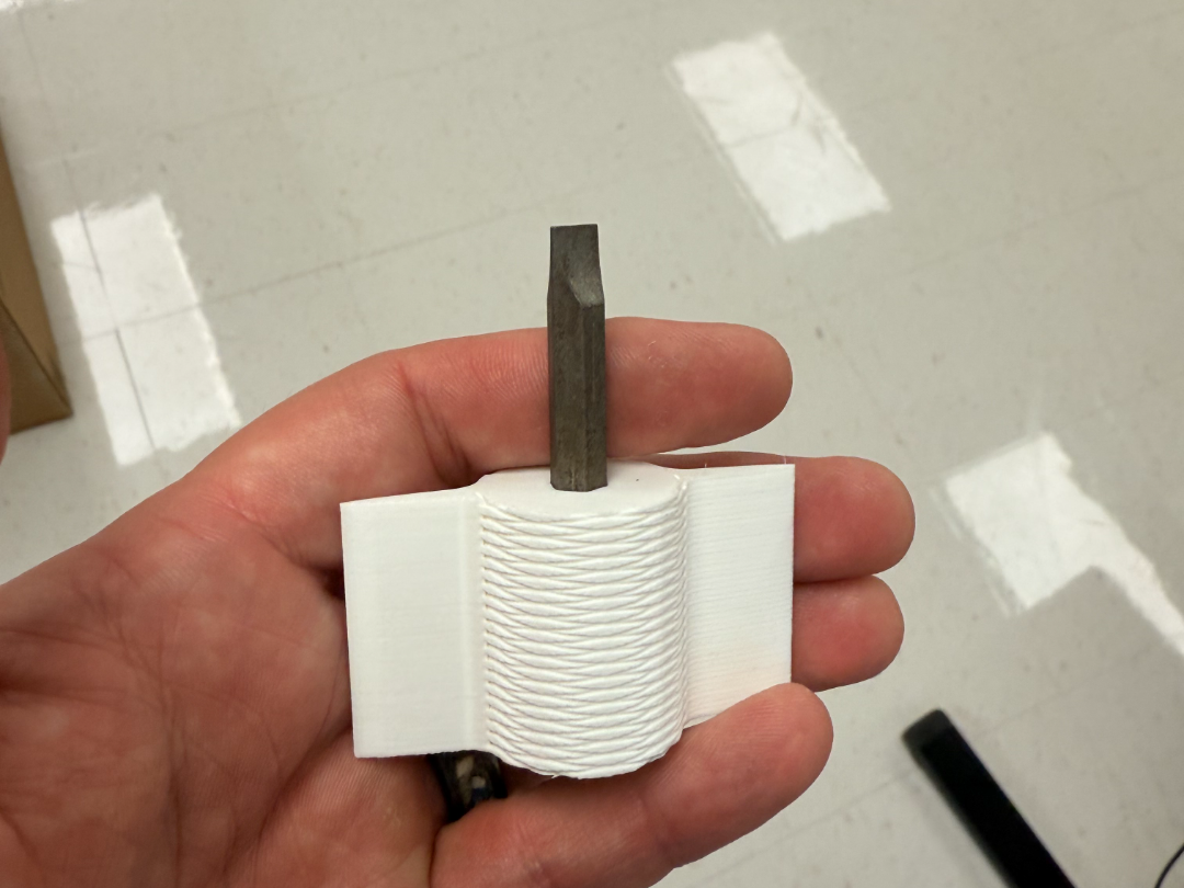 Knurled Winged 1/4 inch handled Screw Bit Holder