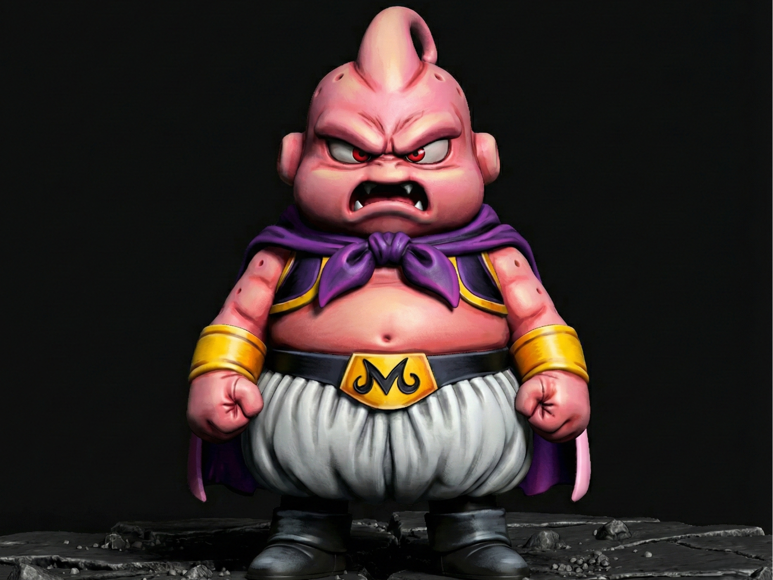 Angry Majin Buu - High-Detail Chibi Miniature