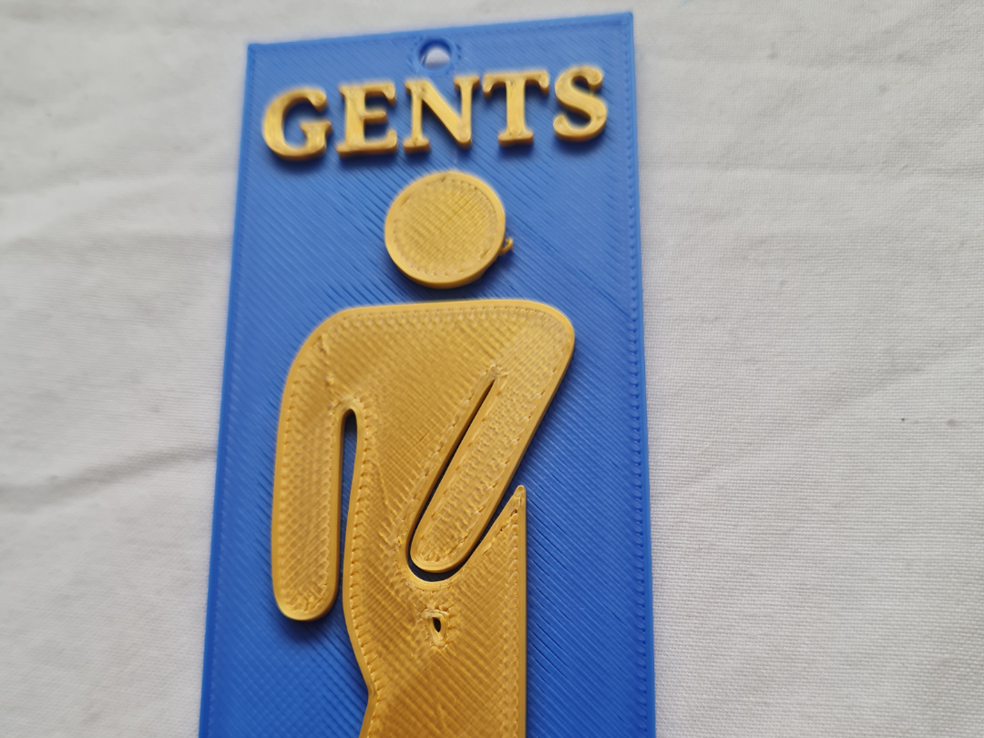 "Classic GENTS Toilet Sign
