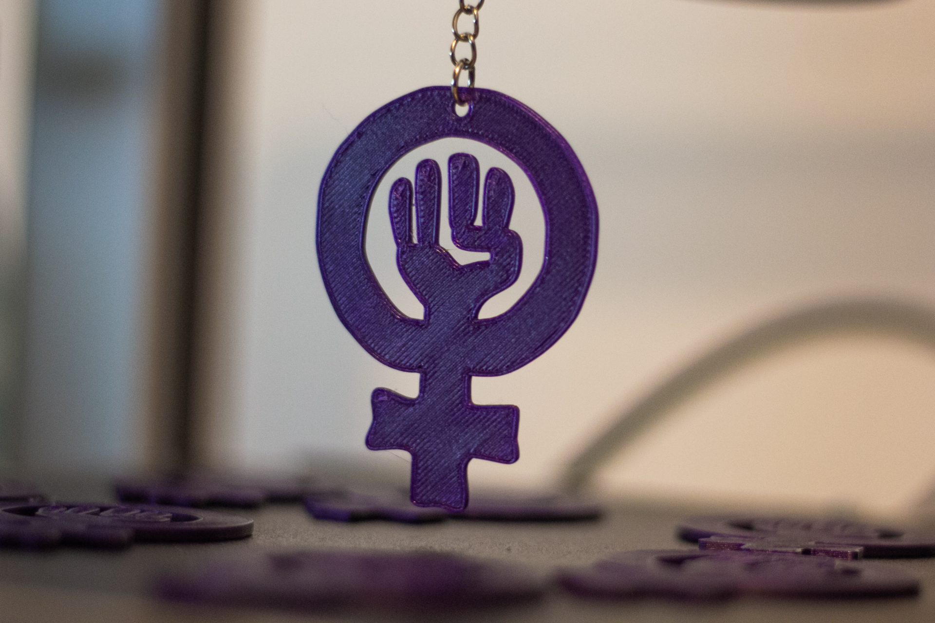 Woman Power feminism Keychain