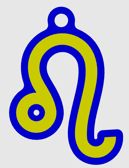 Zodiac Signs Keychain - Leo