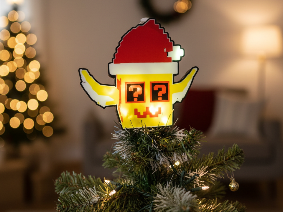 Lucky Block Tree Topper Light Box