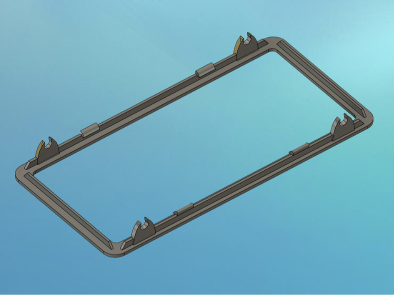 Sun Visor Mirror Frame