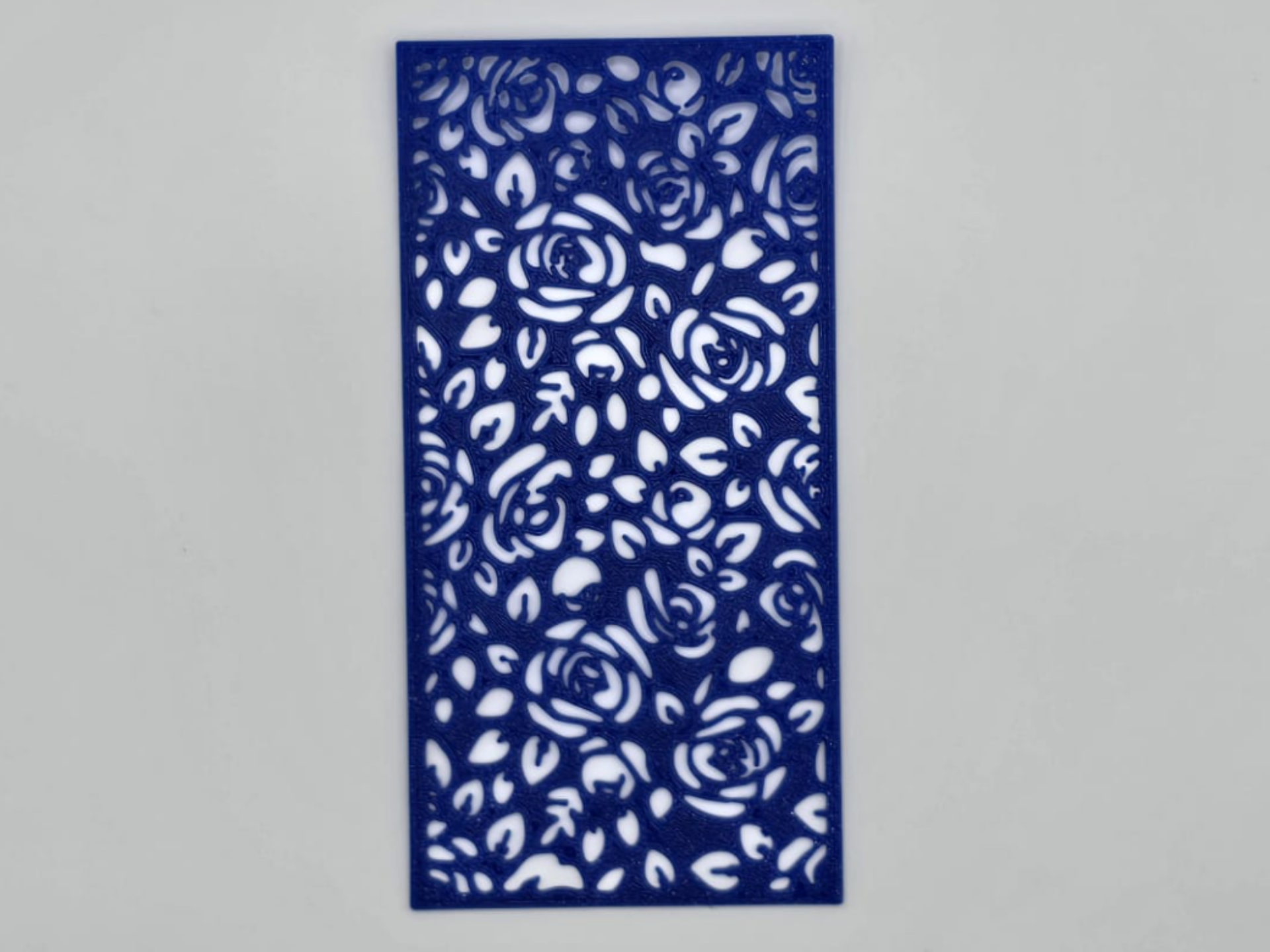 Rose Floral Pattern Stencil Template