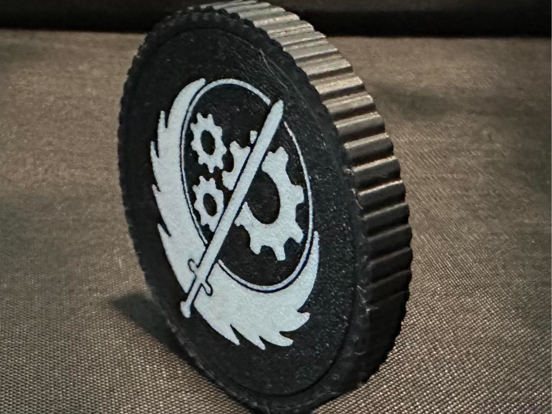 Fallout Brotherhood Of Steel 50mm Challenge Coin