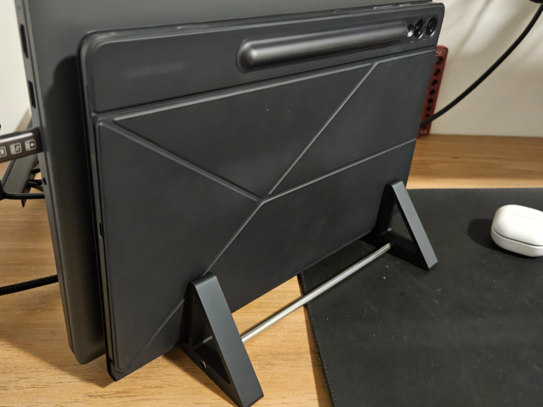 Suporte Vertical Notebook + Tablet c/ Inox