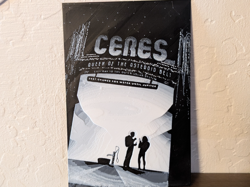 NASA JPL – Ceres Retro Travel Poster