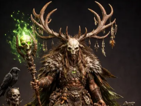Pagan Shaman Statue