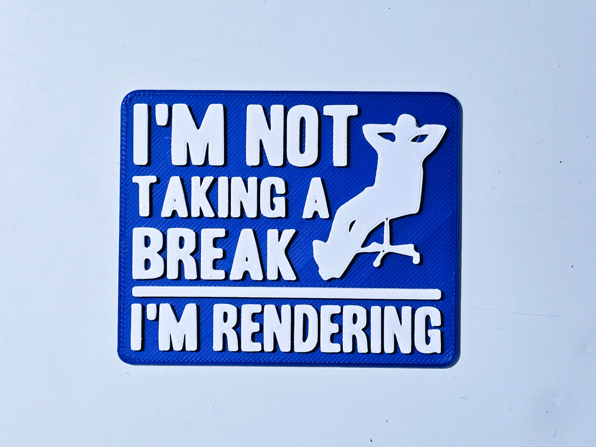 No breaks - rendering sign