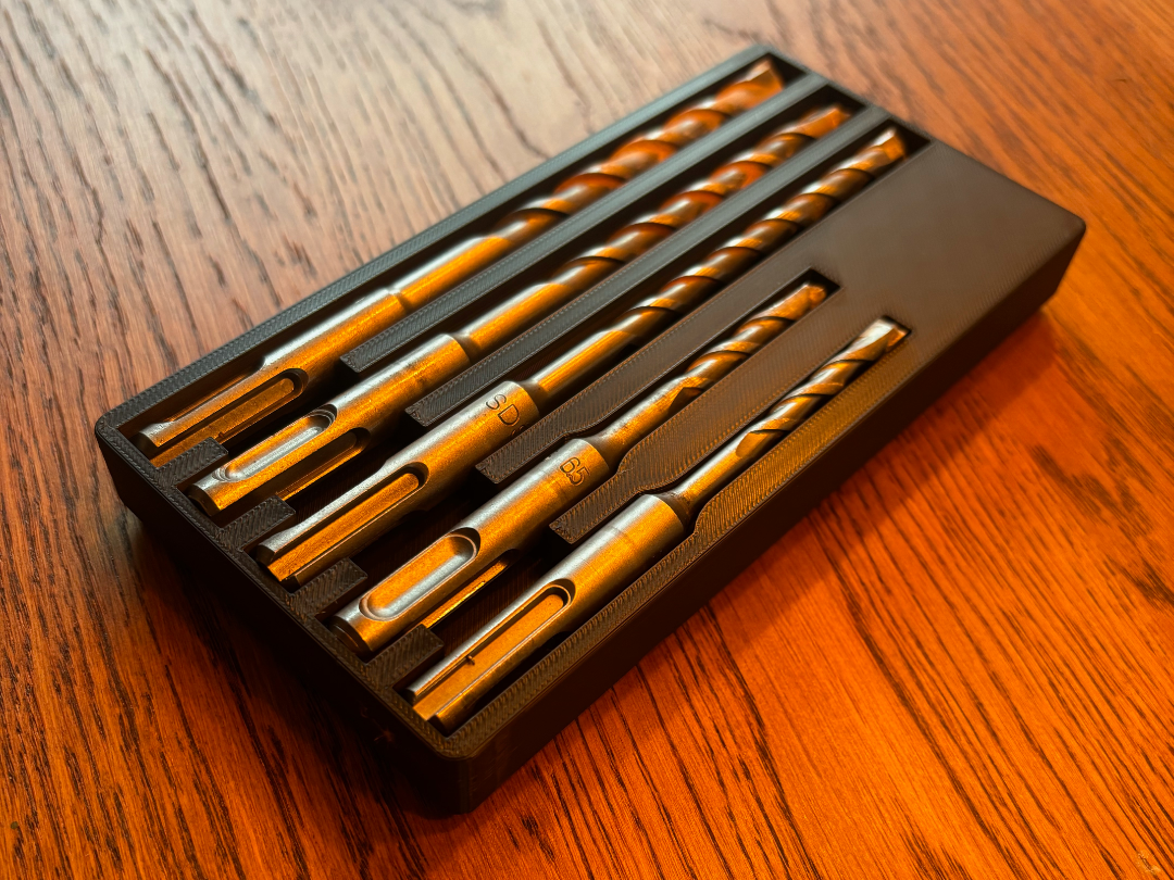 Gridfinity Wickes SDS Drill Bit Holder