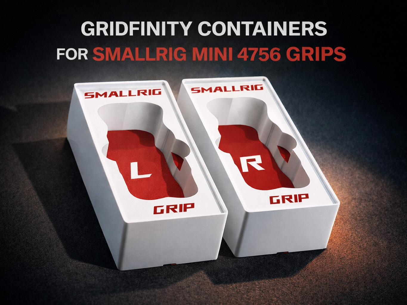 Gridfinity Containers for SmallRig Mini 4756 Grips