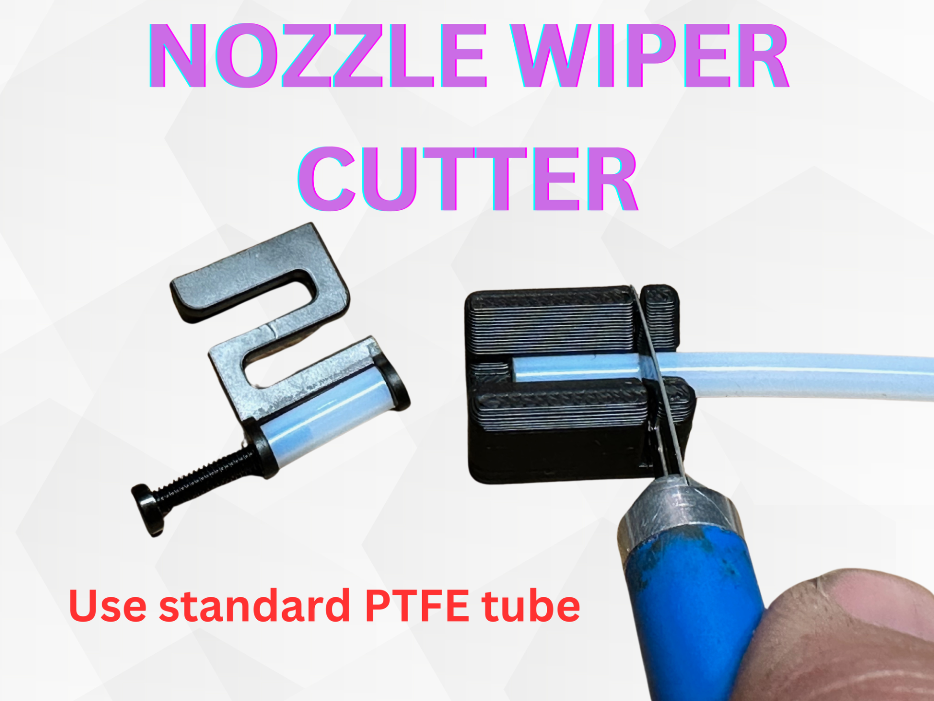 Nozzle wiper cutter