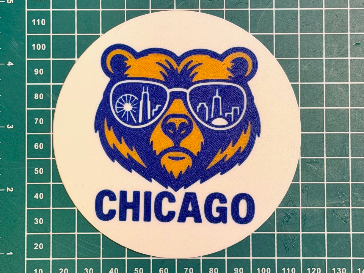 Chicago Bears - Skyline Sunglasses coaster, sign